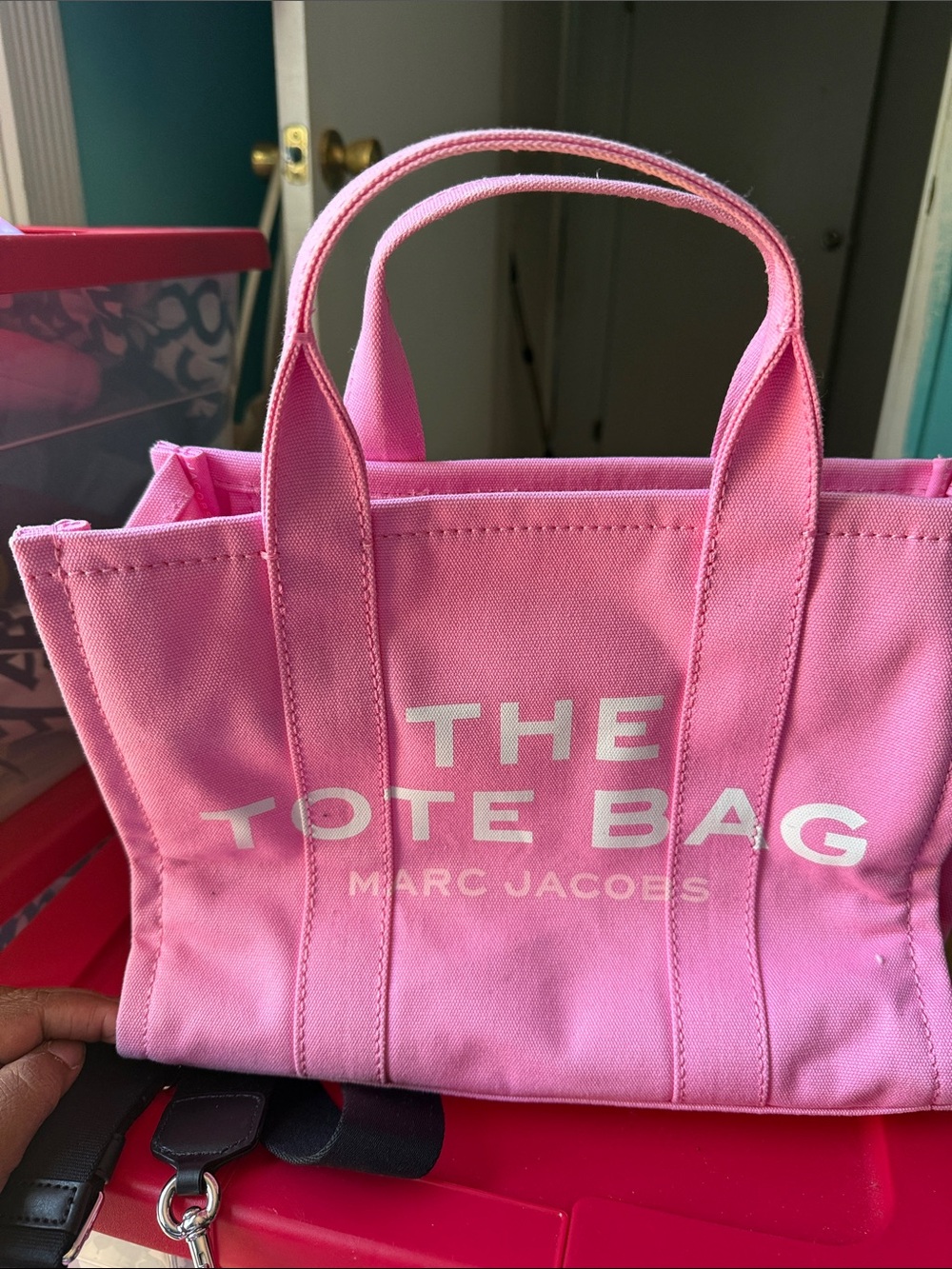 Marc Jacobs Pink Canvas Tote used